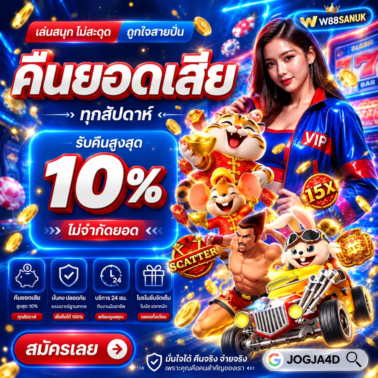 ทดลองเล่น AMB บน W88SANUK